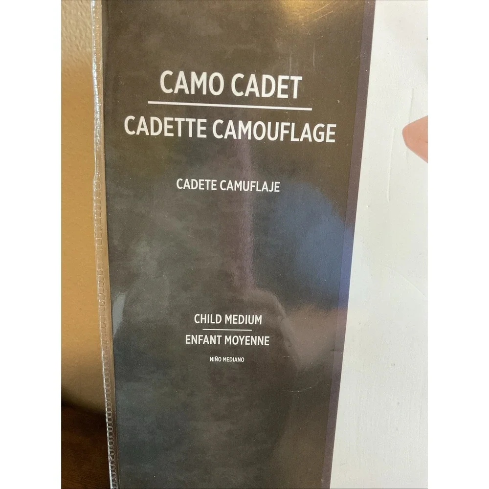 New Girls Camo Army Cadet Camouflage Halloween Costume Hat & Dress‎ Medium 6-8